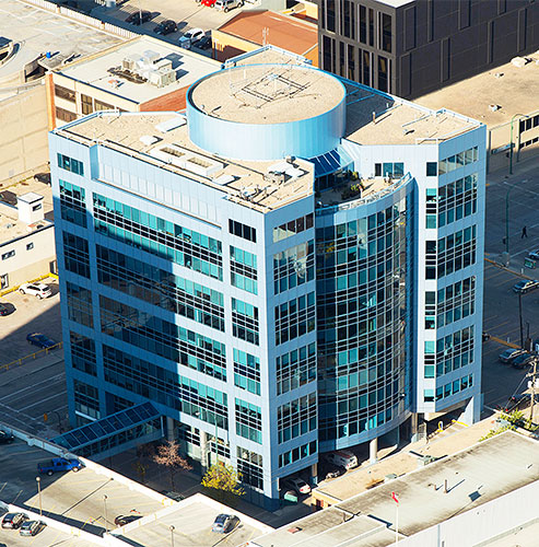 Colliers downtown building aerial