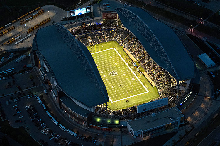 Investors Group Field - Winnipeg football stadium Aerial